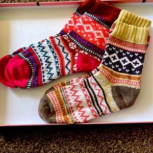 2 pair - New knit womens socks